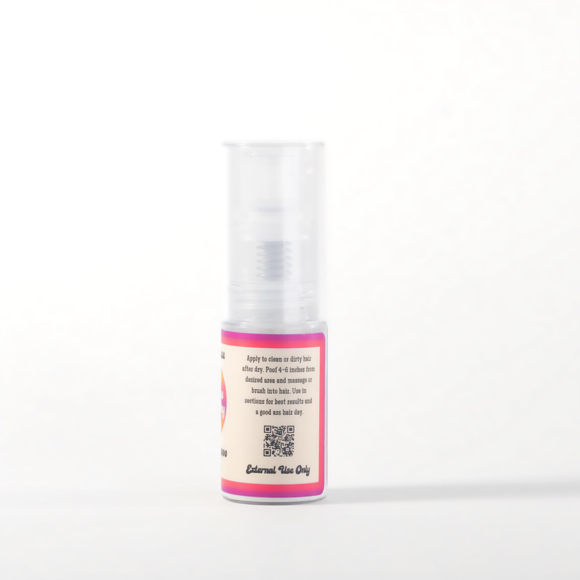 Good Ass Hair Day Dry Shampoo Powder dispense demonstrates easy, mess-free application between washes.