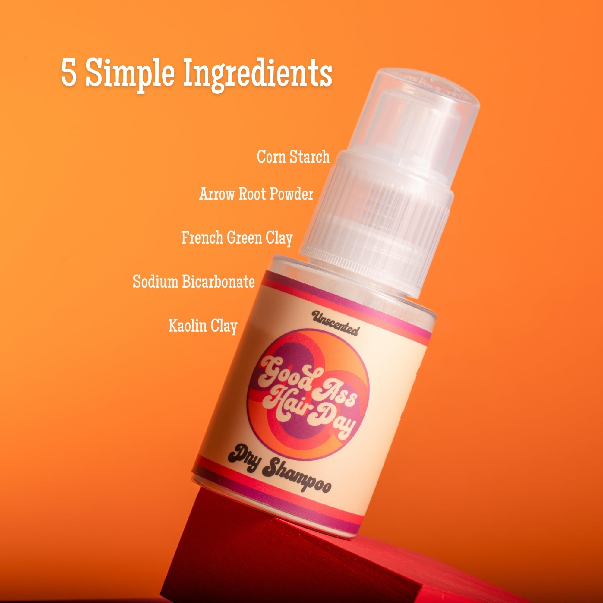 Good Ass Hair Day Dry Shampoo Powder talc-free formula suited for all hair types.