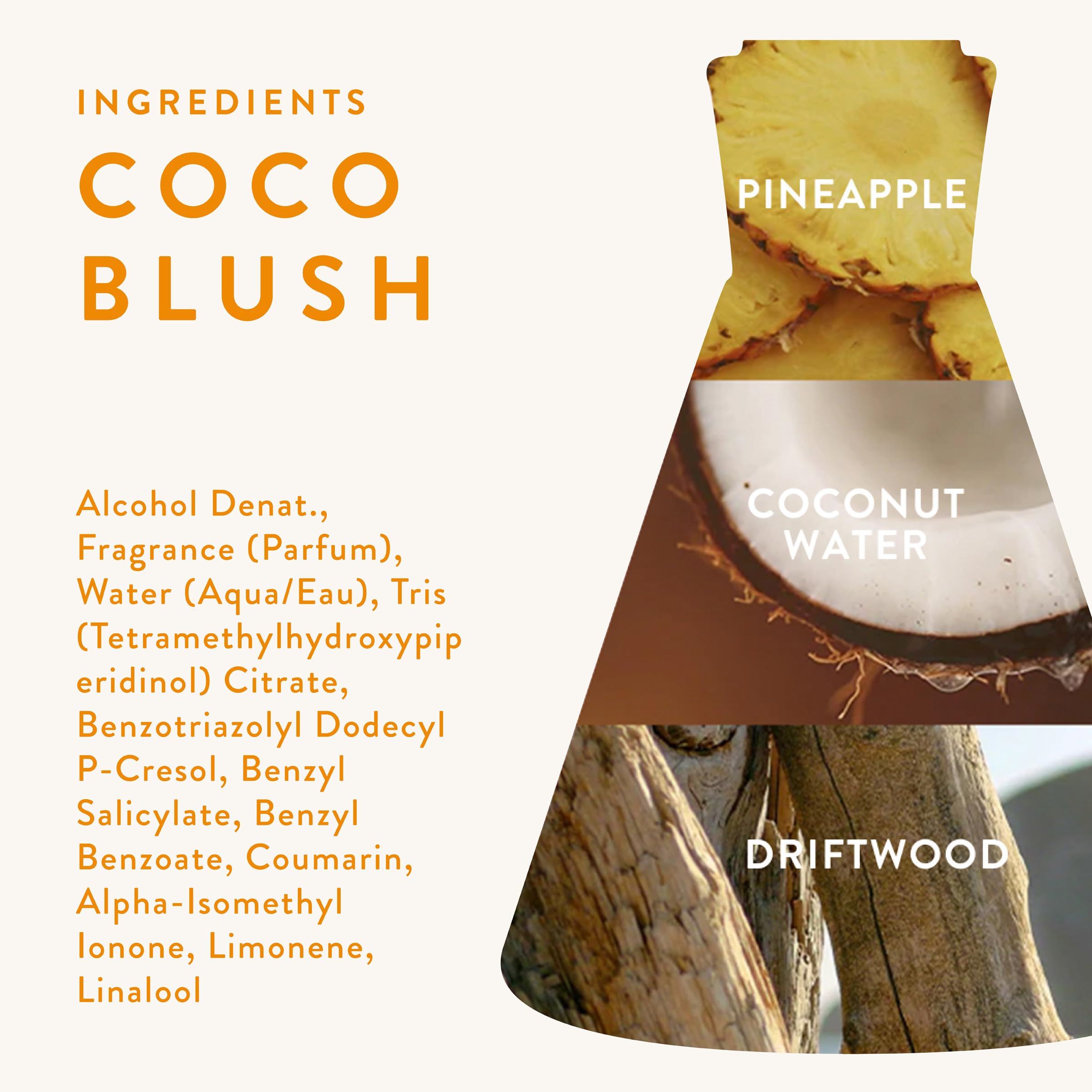 Good Chemistry Coco Blush pineapple note highlight for tropical lift
