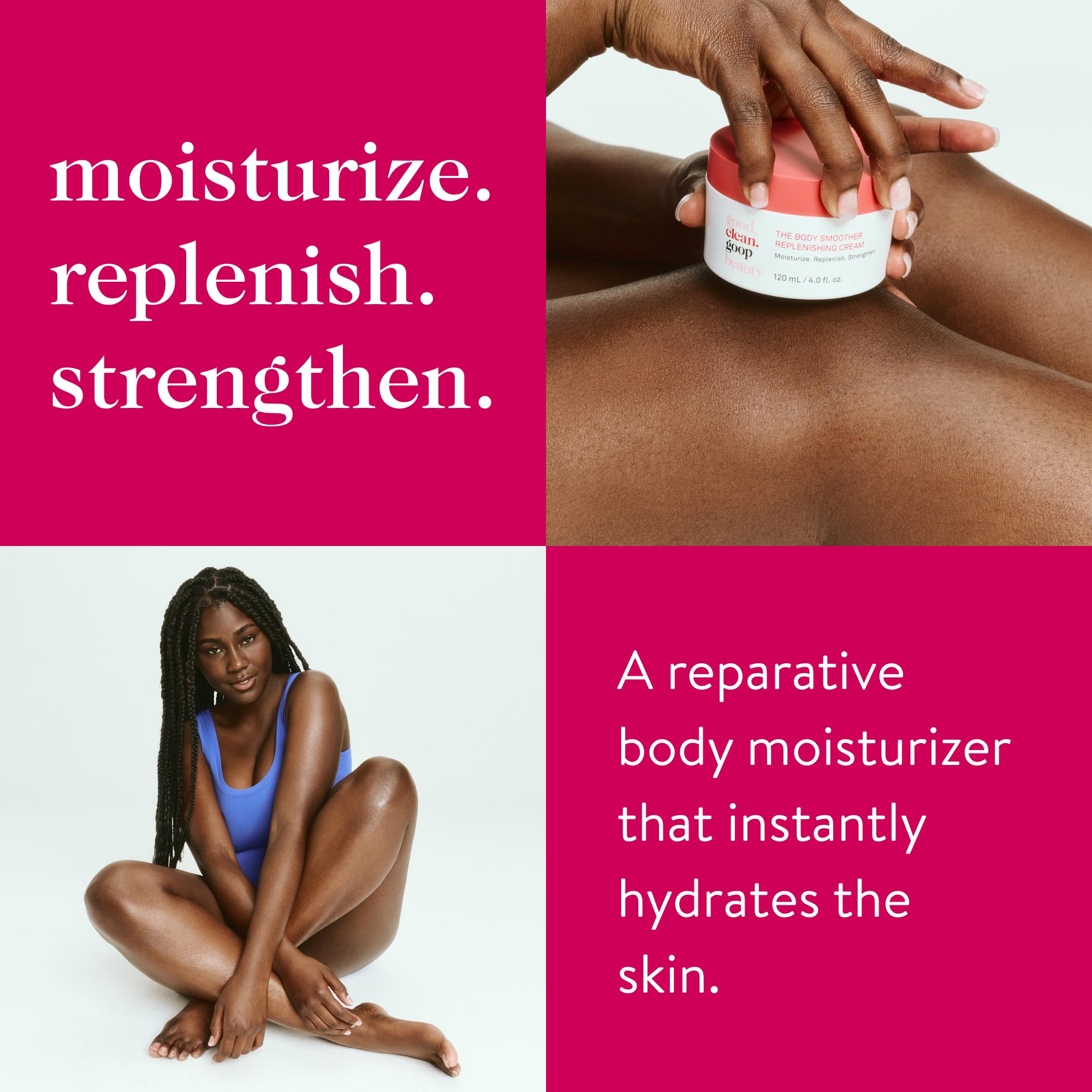 Good Clean Goop Body Smoother texture closeup highlighting creamy consistency