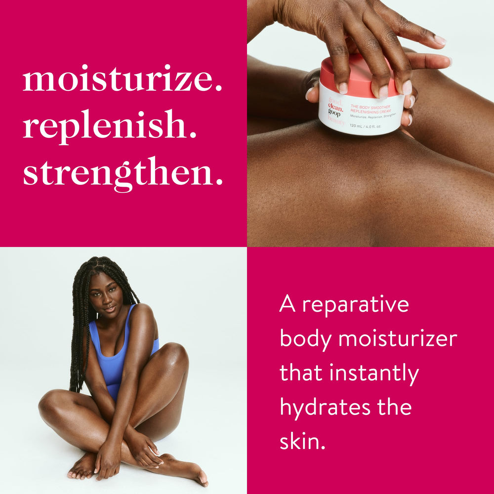 Good Clean Goop Body Smoother texture closeup highlighting creamy consistency