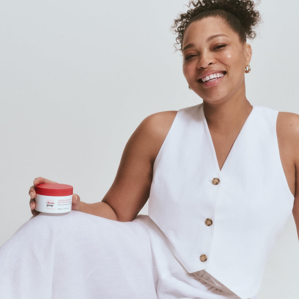 Good Clean Goop Body Smoother fragrance-free formula label
