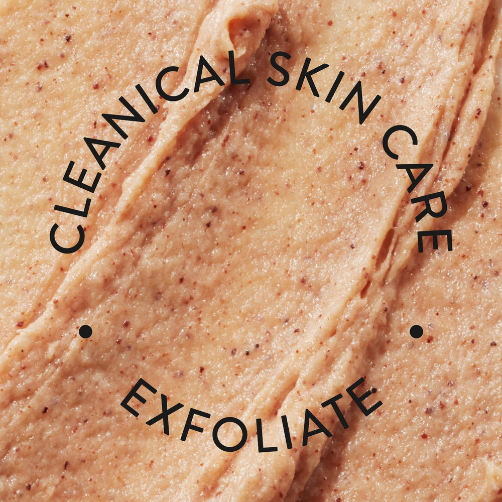 Application motion of Good Clean Goop Fruit Exfoliating Scrub showing circular massage