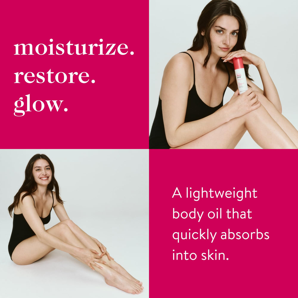 Naked Elixir texture closeup reveals fast-absorbing oil with a non-greasy finish.