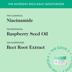 Good Clean Goop Nutrient-Rich Daily Moisturizer spread shows even coverage.