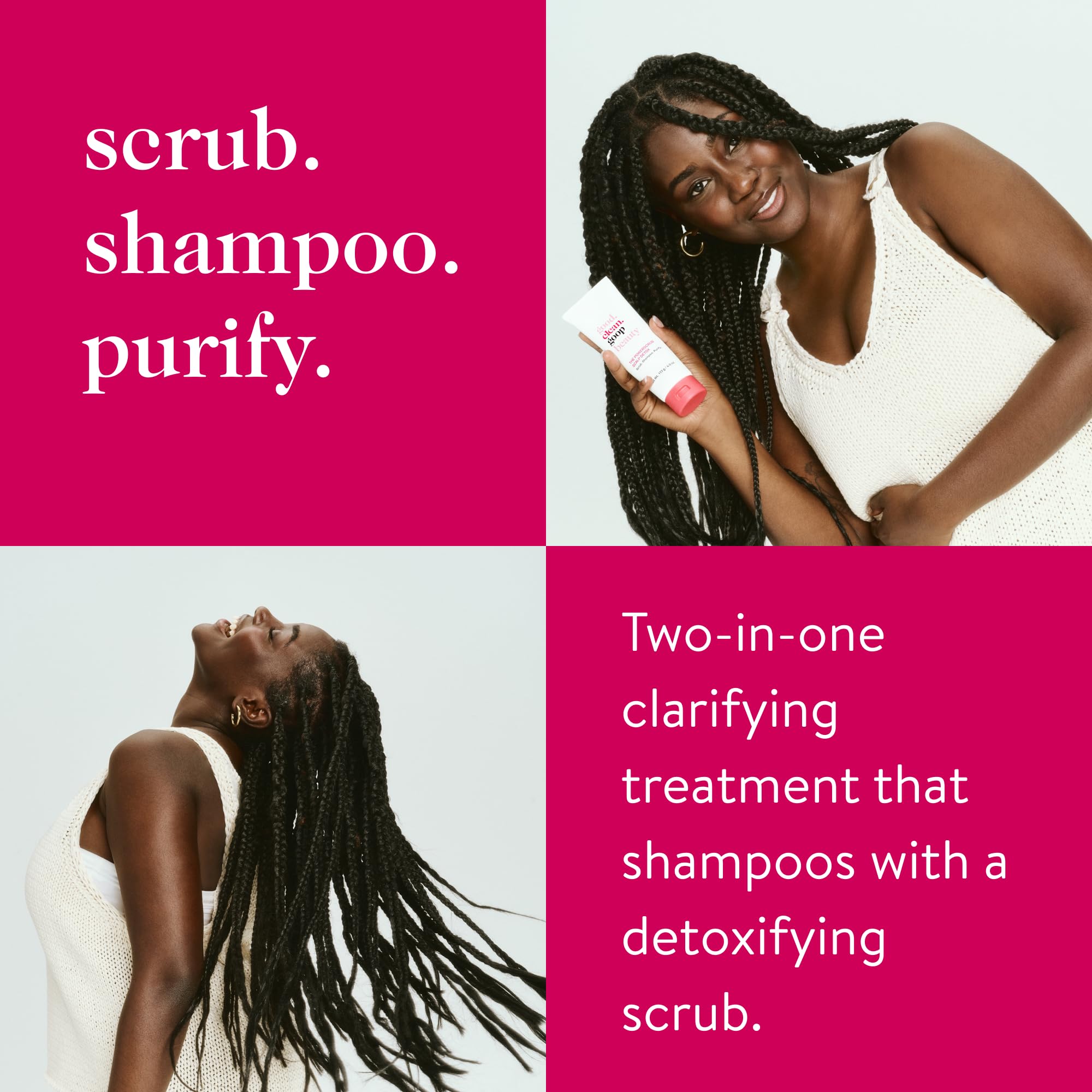 Powerscrub salt scrub exfoliating beads visible for buildup removal