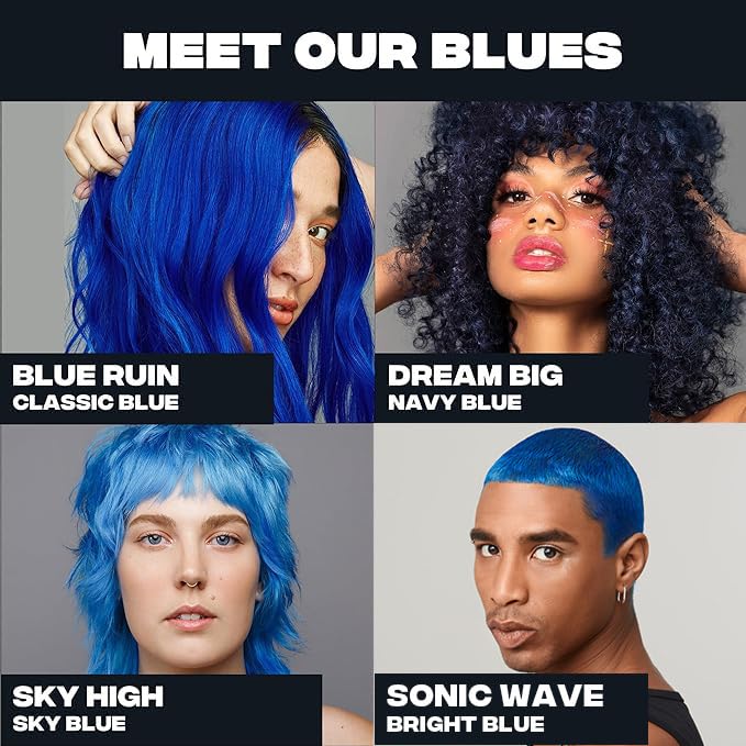 Good Dye Young Blue Ruin gloved hands prevent mess during color transfer