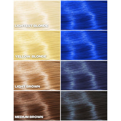 Good Dye Young Blue Ruin hair application demonstrates easy, even coverage with conditioning formula