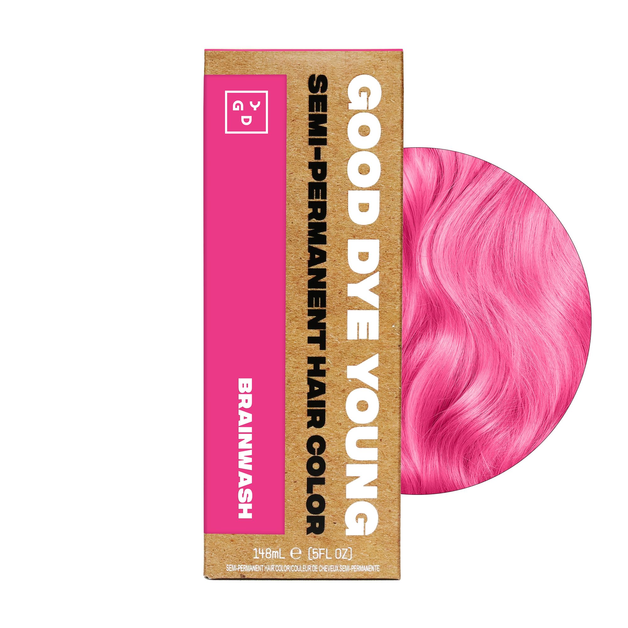 Hair after Brainwash color application displaying soft, nourished strands