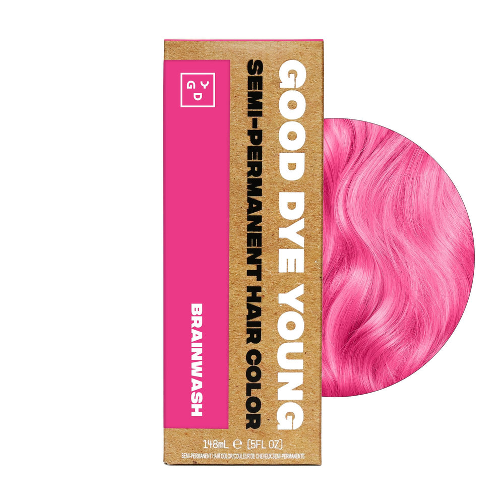 Hair after Brainwash color application displaying soft, nourished strands