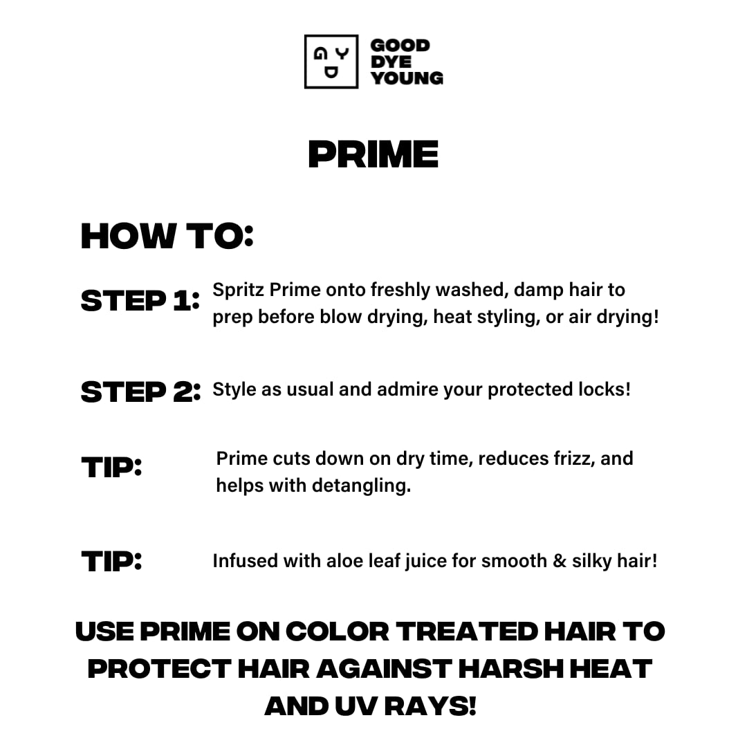 Good Dye Young conditioner packaging highlighting sulfate-free, cruelty-free formula.