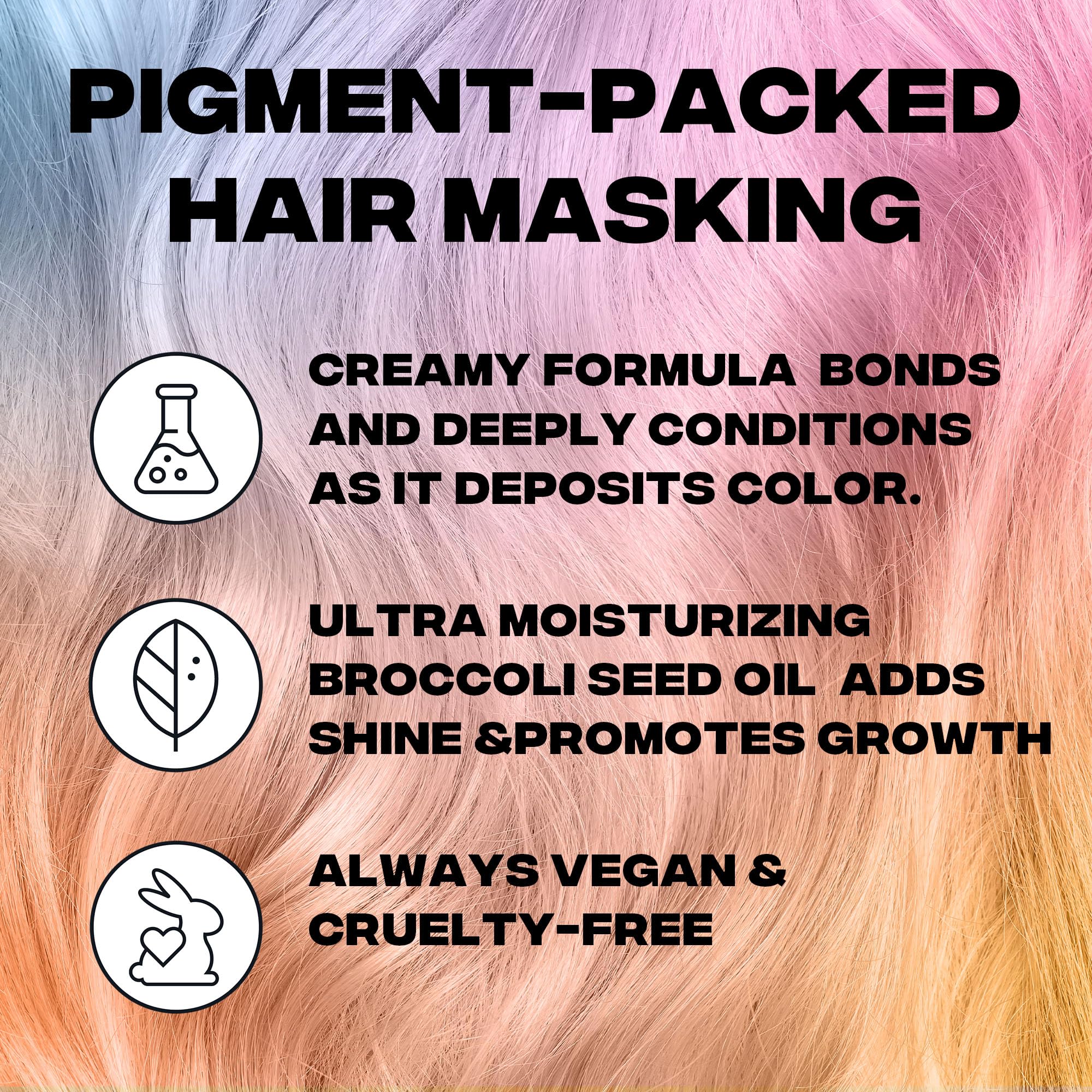 Good Dye Young DYEposit packaging display highlighting vegan, cruelty-free formula