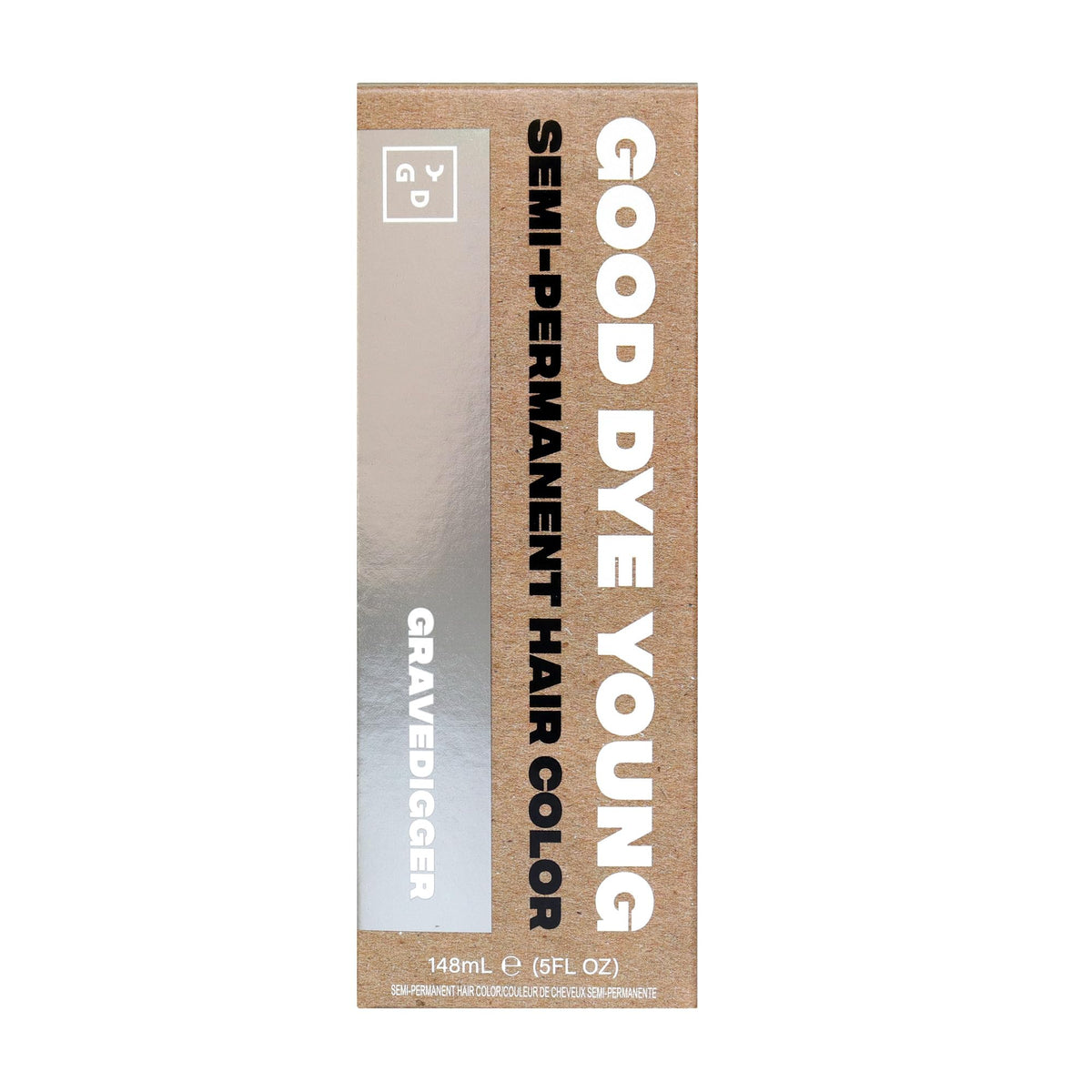 Good Dye Young Gravedigger Silver hair dye application highlights vibrant color plus conditioning.