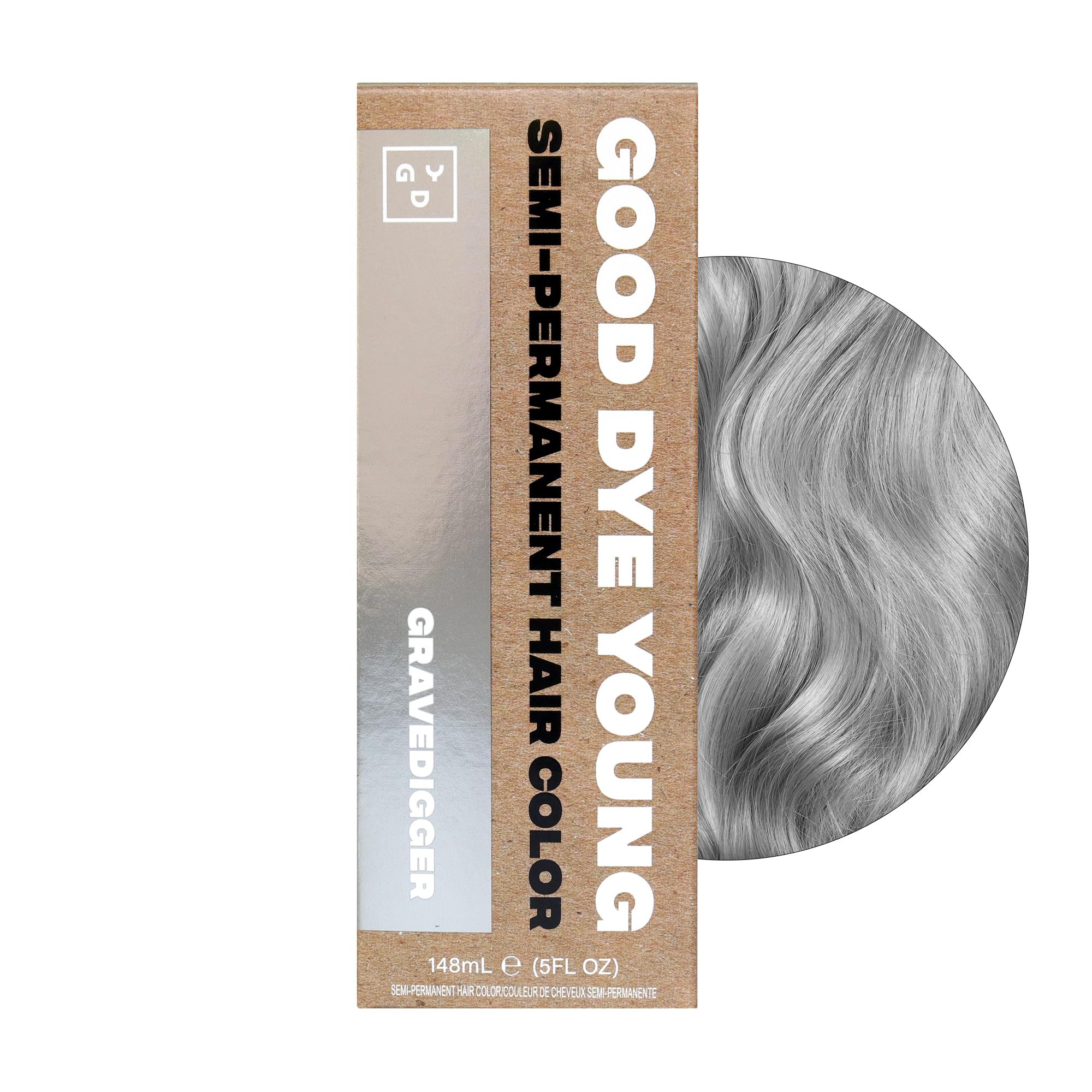 Good Dye Young Gravedigger Silver salon-grade color you can apply yourself.