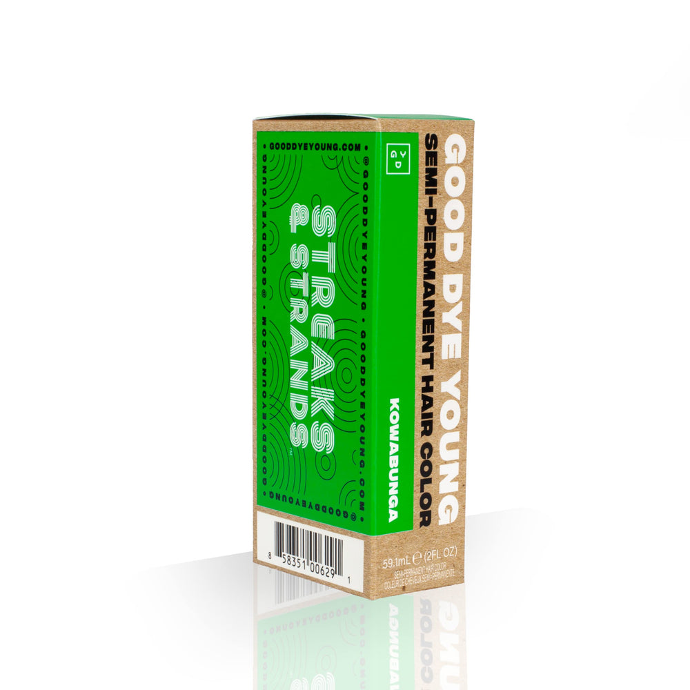 Good Dye Young Kowabunga vegan cruelty-free logo highlights ethical formula