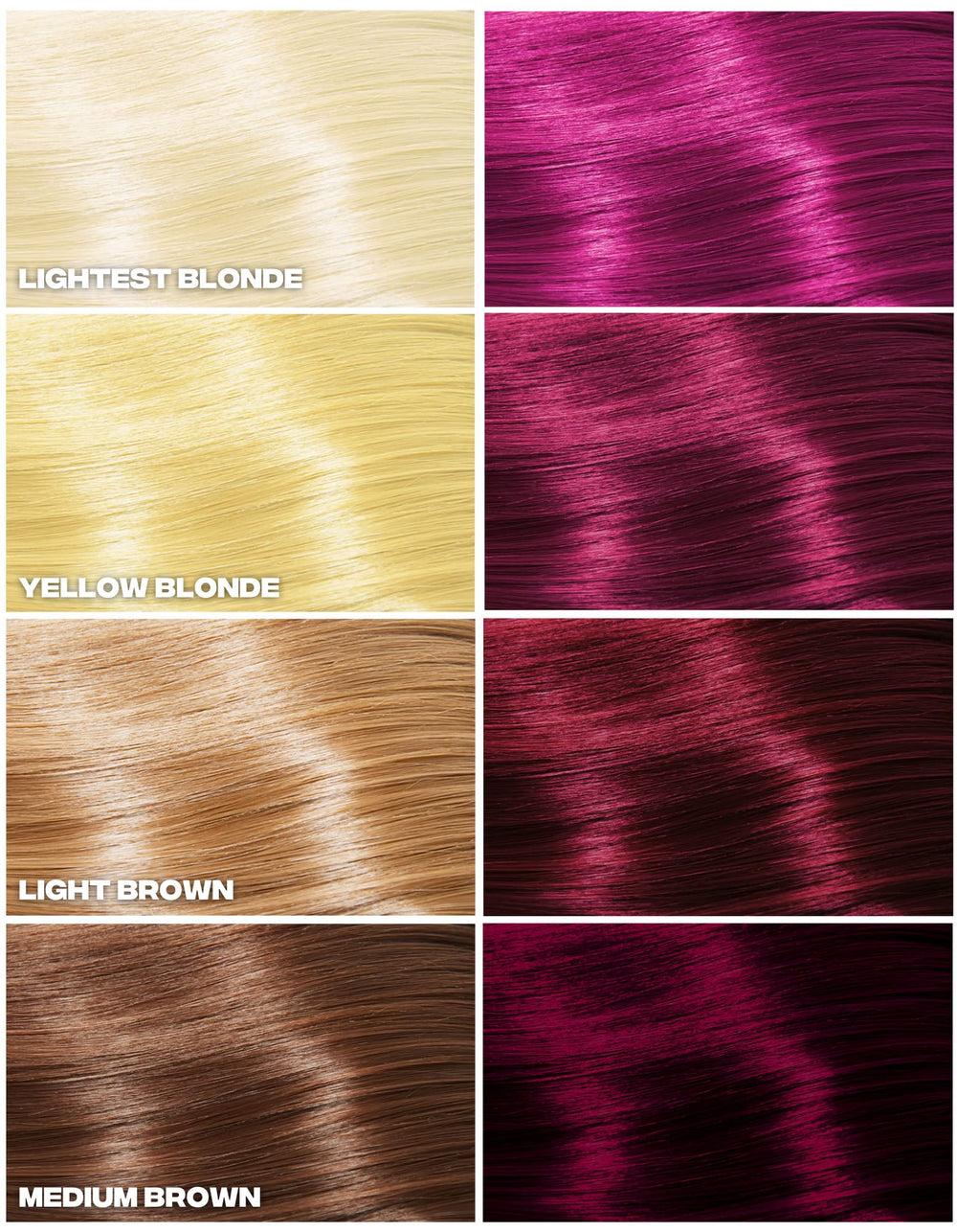 Good Dye Young magenta dye application gloves for mess-free use.