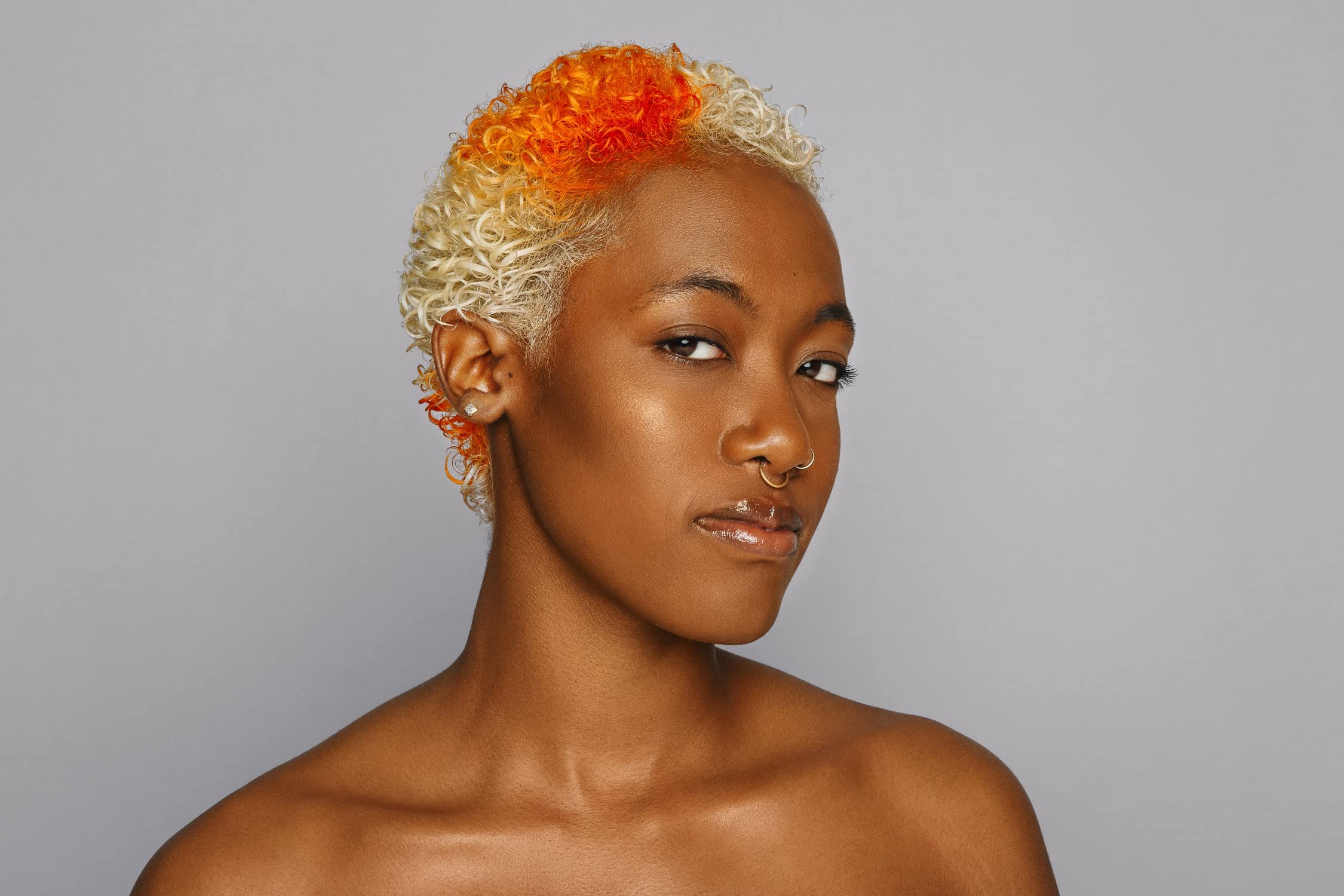 Good Dye Young Neon Orange color swatches displaying bold, fade-friendly shade