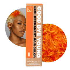 Good Dye Young Neon Orange dye bottle showing vibrant, conditioning color