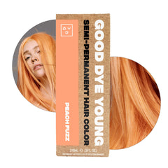 Good Dye Young Peach Fuzz bottle pour: bold, non-damaging color application
