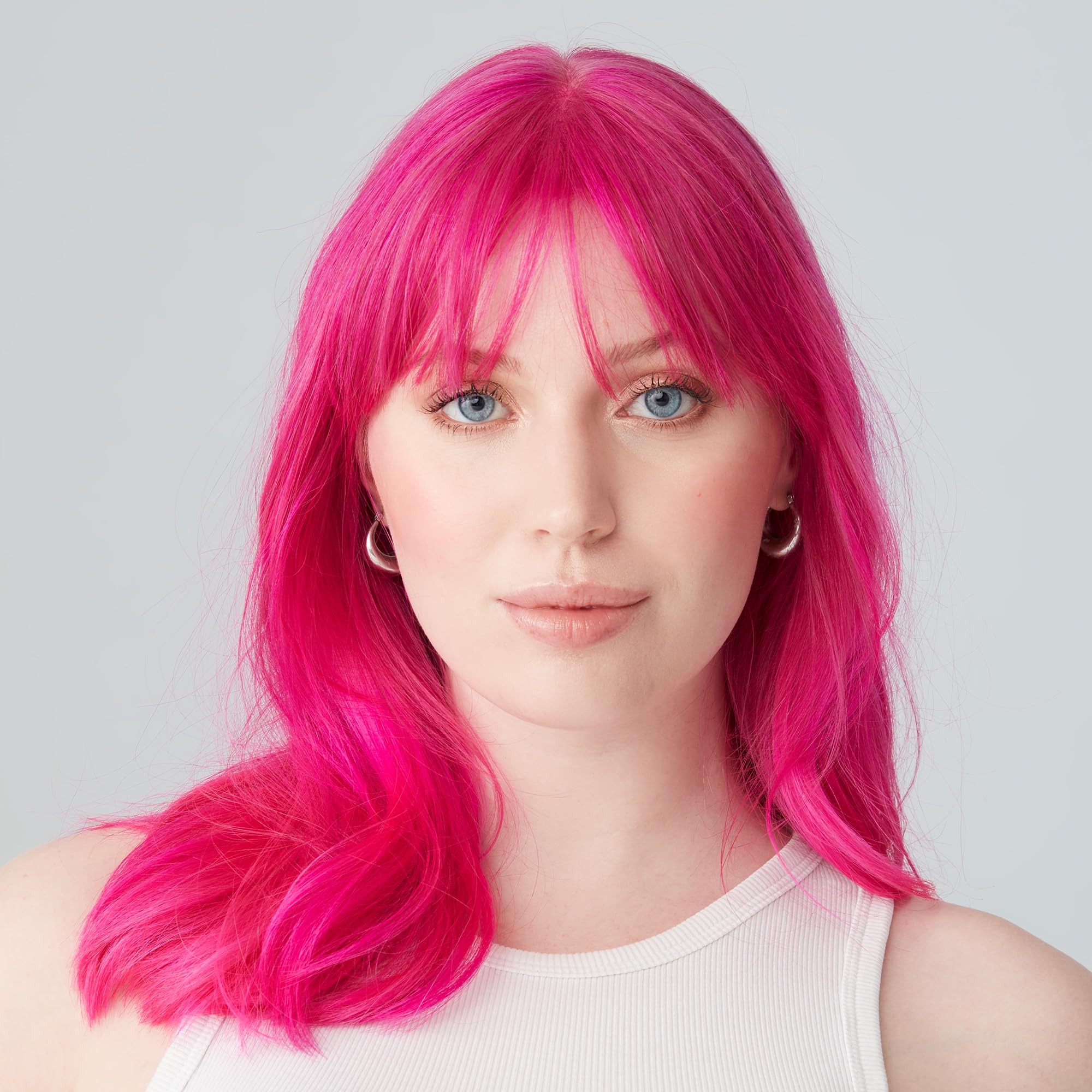 Good Dye Young pink dye swatch on level 10 blonde for vivid color