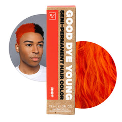 Good Dye Young Riot Orange streaks give vivid semi-permanent color.
