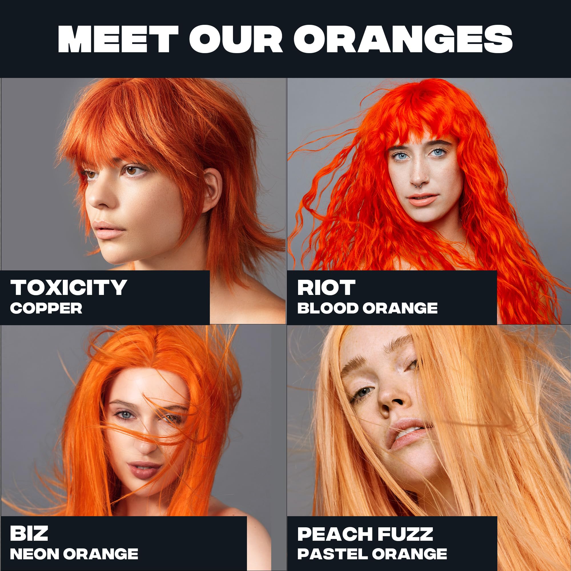 Strand test using Riot neon orange to preview saturation