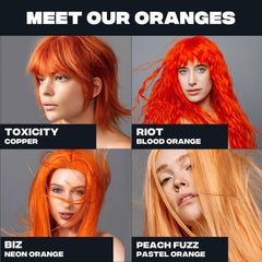 Strand test using Riot neon orange to preview saturation