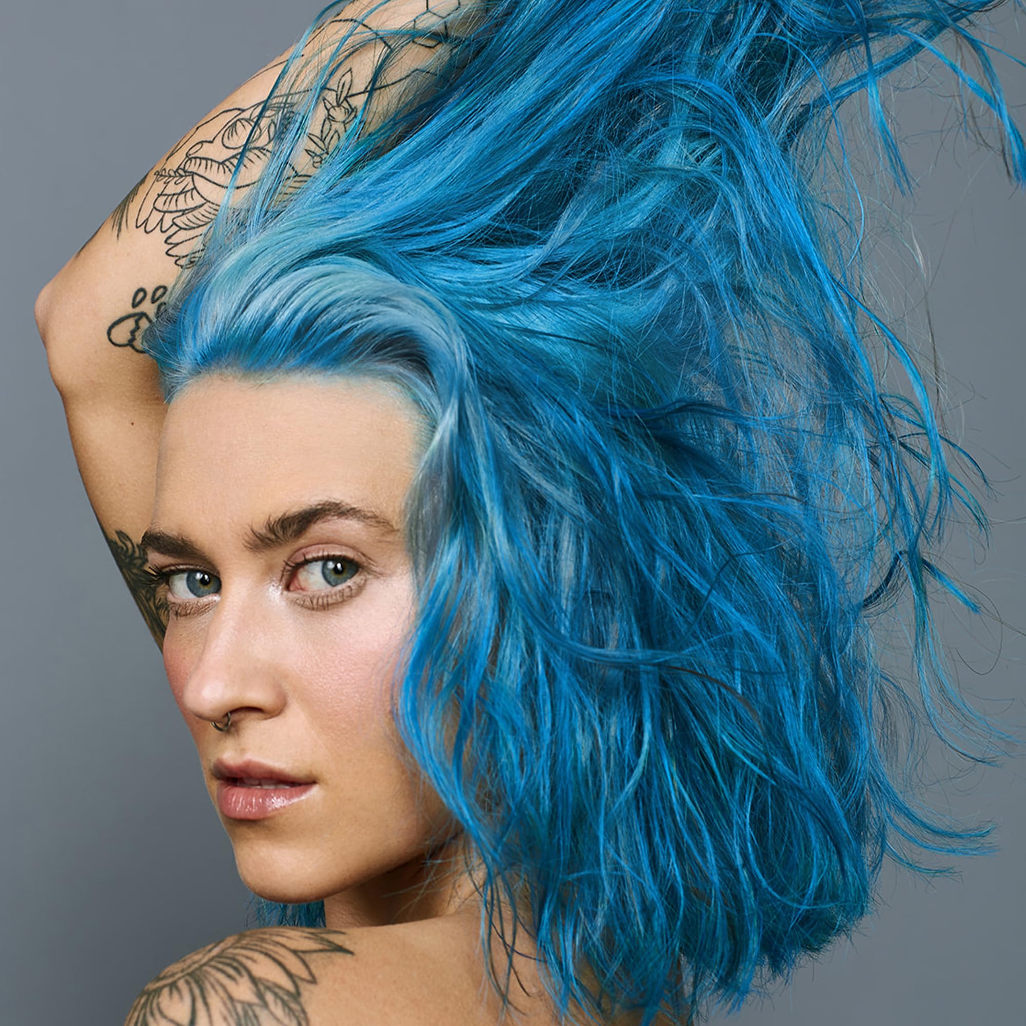 Good Dye Young semi-permanent color swatches demonstrate long-lasting shade options.