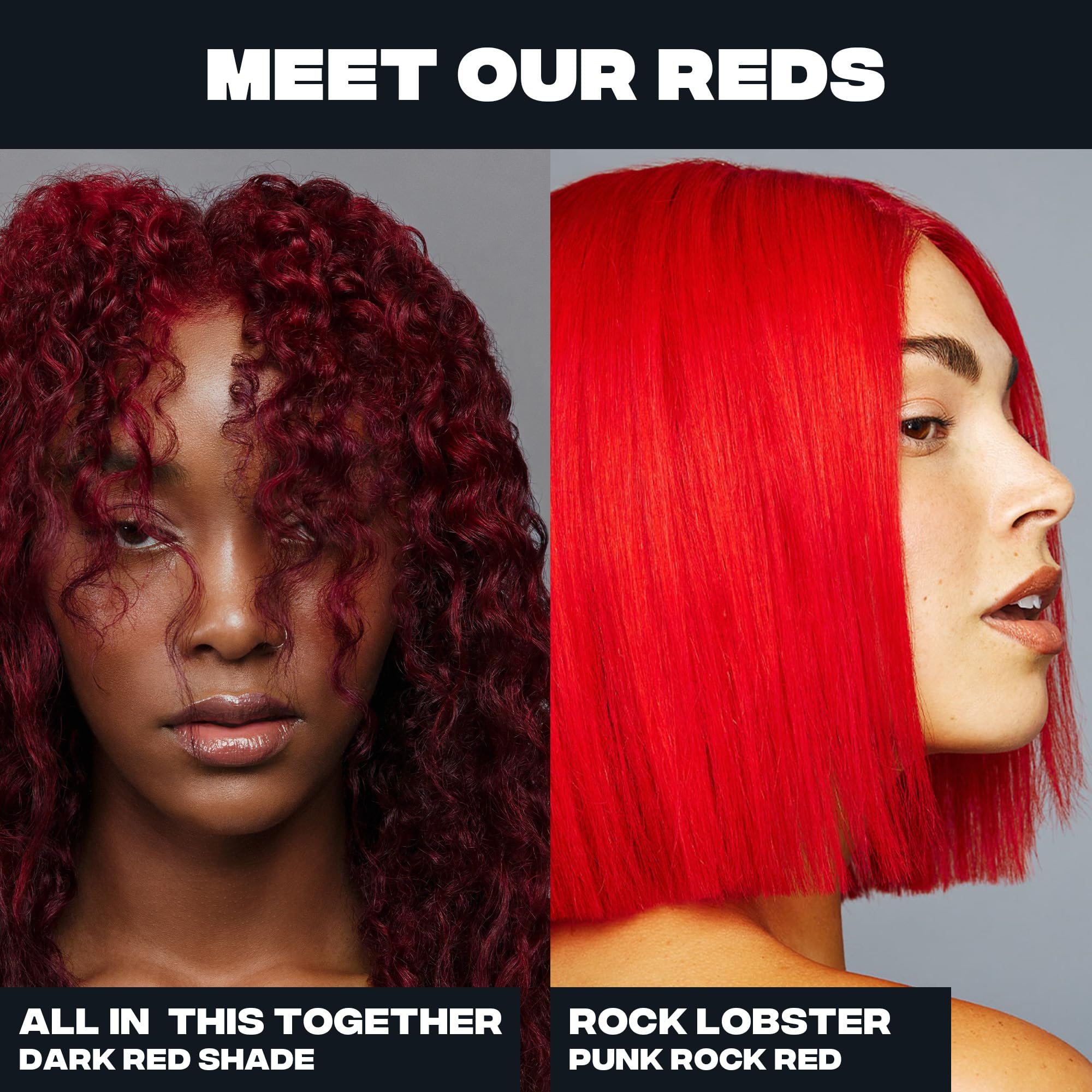 Strand test preview of Rock Lobster showing color payoff before full application.
