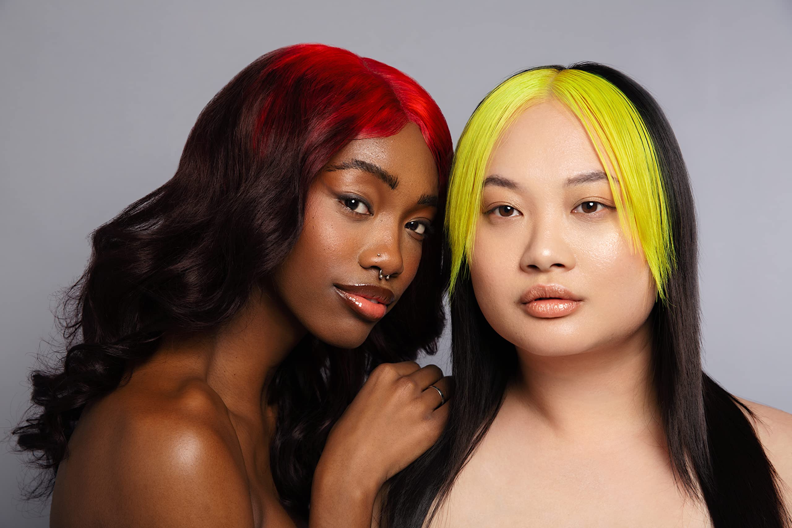 Good Dye Young yellow-hair-look shows color longevity with sun and styling.