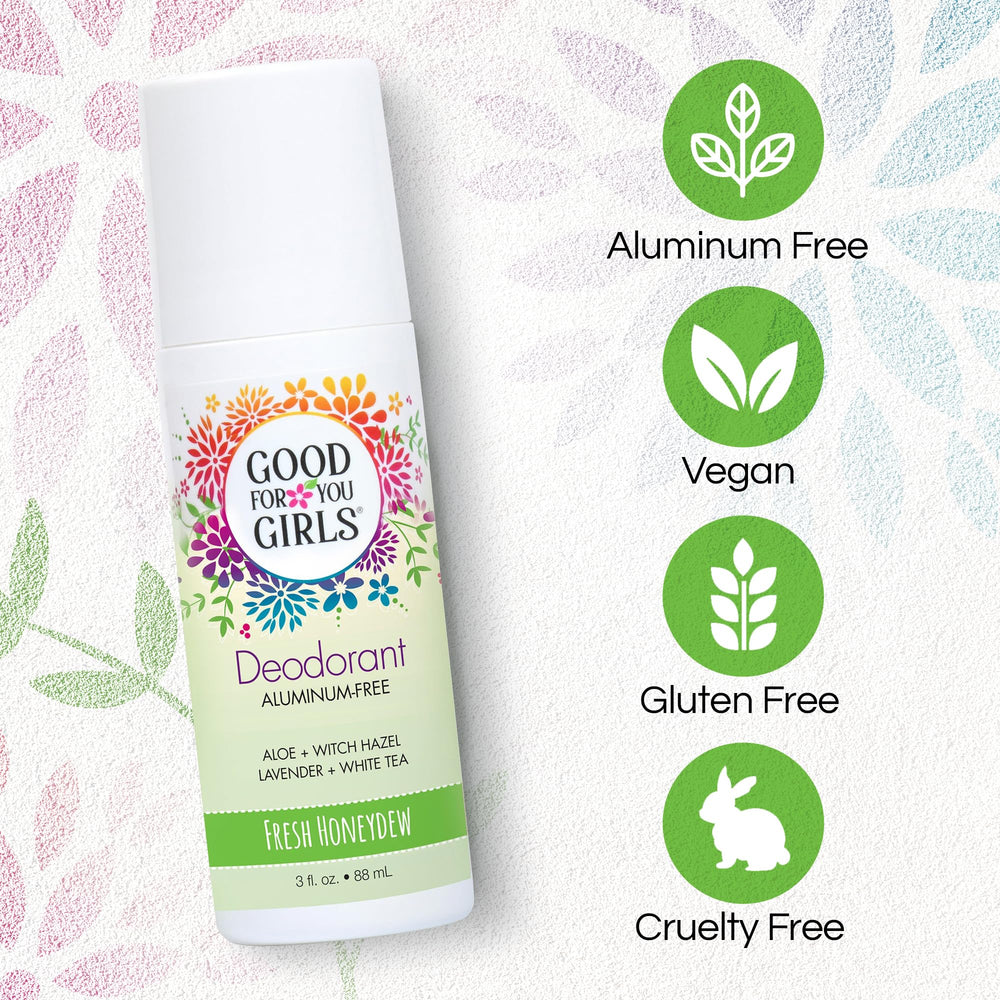Good For You Girls invisible roll-on deodorant for discreet protection without residue