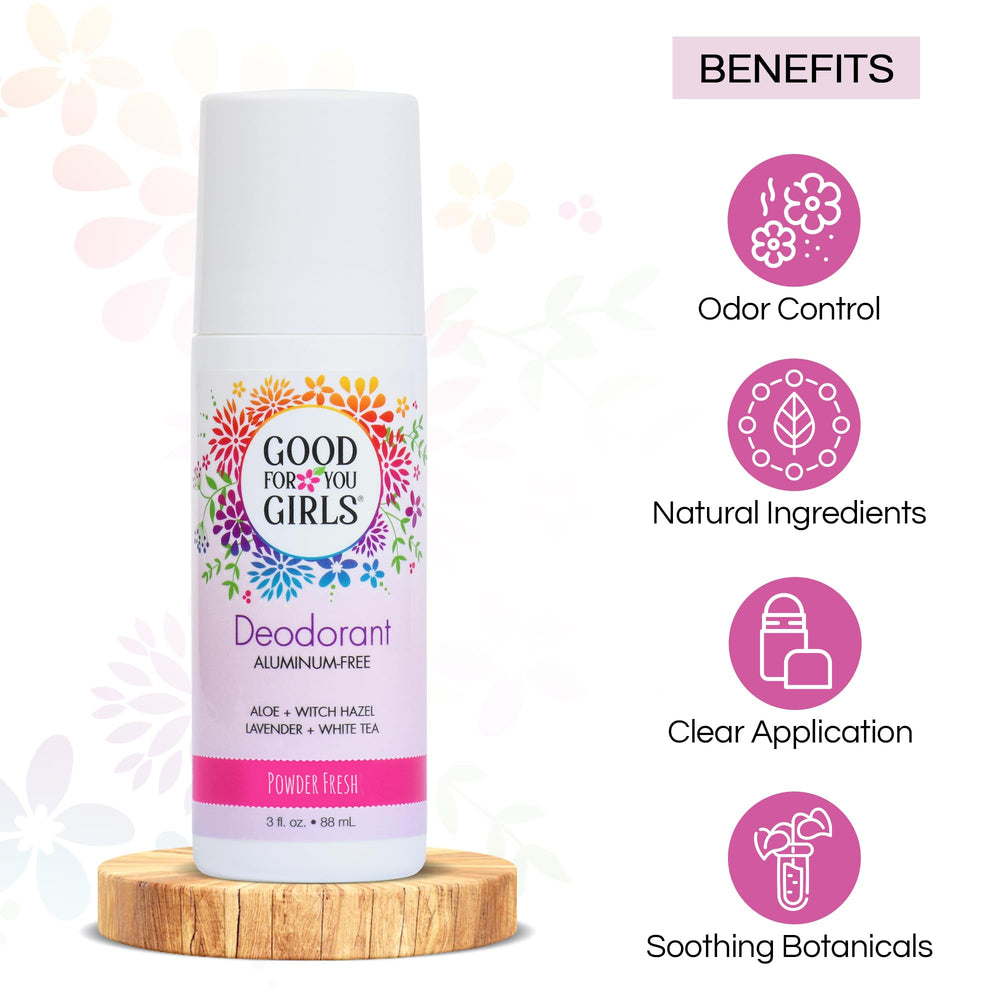 Good For You Girls natural fragrance close-up highlighting gentle scent options.