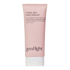 Good Light Cosmic Dew bottle close-up showcasing a hydrating cleanser for sensitive skin.