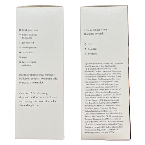 Moon Glow Milky Toner applied to skin hinting at a dewy finish