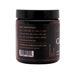 Clarity Awakening cream swatch on skin showing hydration and soft matte finish
