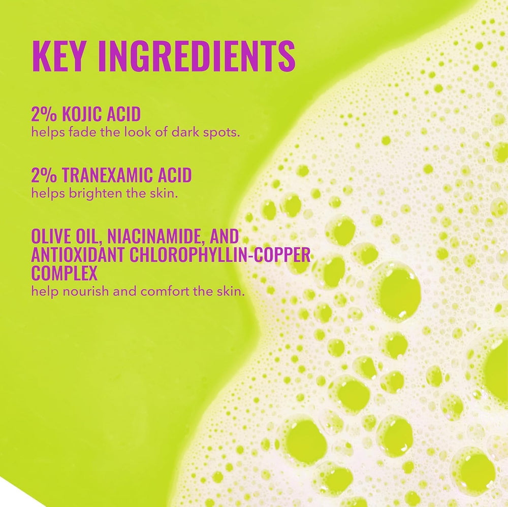 Brightening Bar applied to face demonstrating daily face cleansing routine