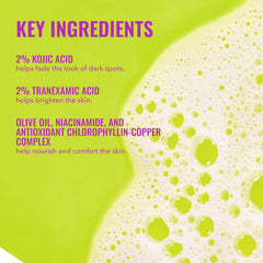 Brightening Bar applied to face demonstrating daily face cleansing routine