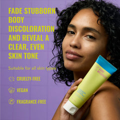 Texture swatch of Good Molecules Discoloration Correcting Body Treatment indicating lightweight daily use