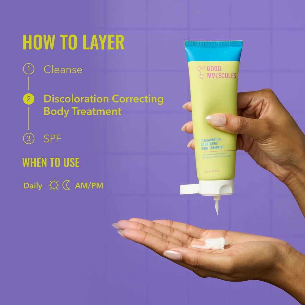 Tranexamic acid ester salt focus in Good Molecules product for targeted discoloration