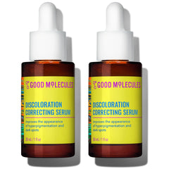 Good Molecules Discoloration Correcting Serum Pack-2 front box view targets dark spots and even tone
