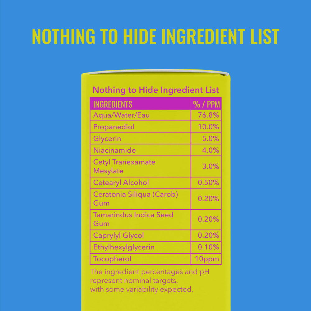 Good Molecules DCCS clean formula shown without fragrance or alcohol.