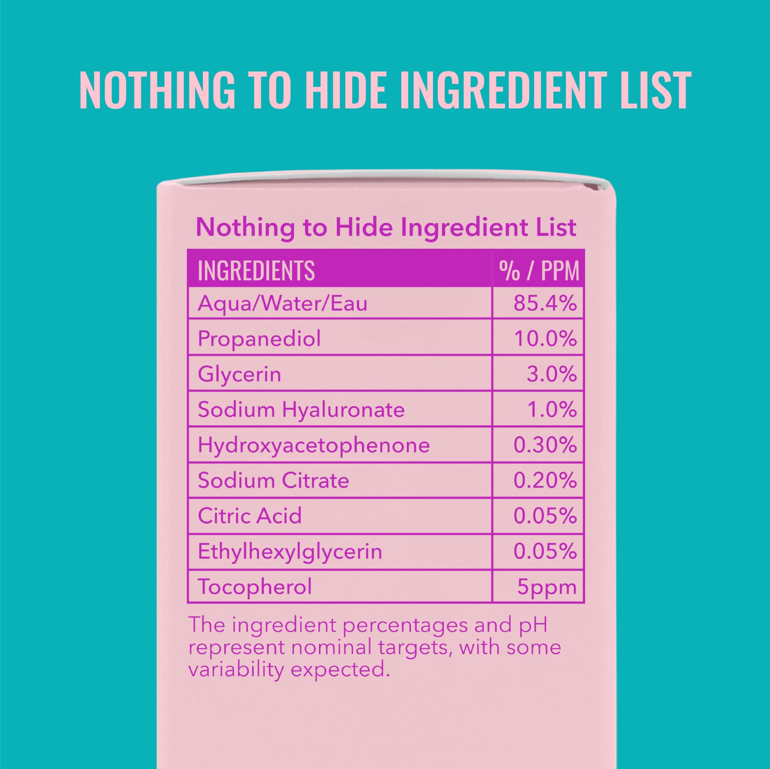 Good Molecules Hyaluronic Acid Serum application on hand demonstrates lightweight hydration