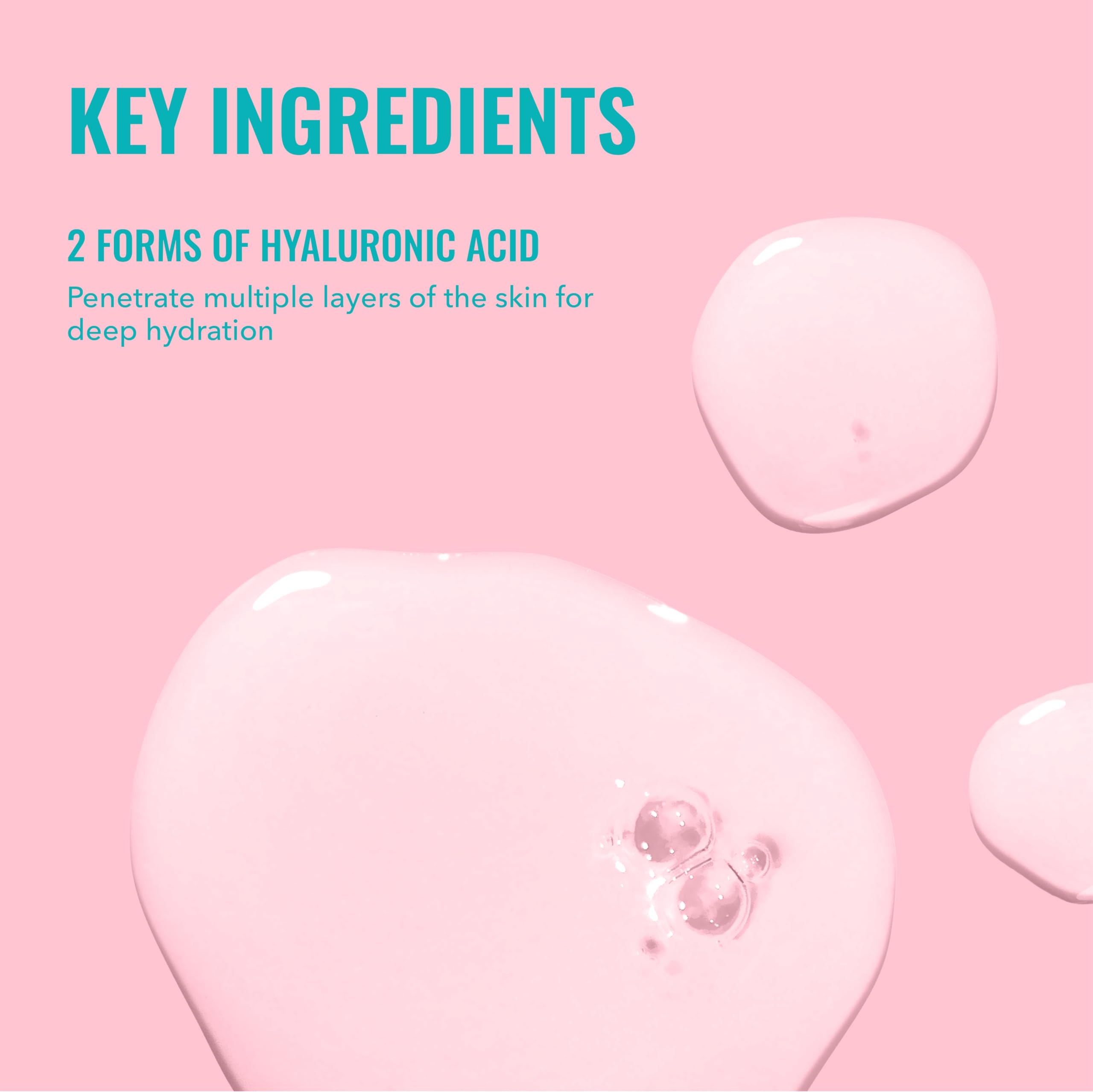 Good Molecules Hyaluronic Acid Serum bottle closeup with clear non greasy texture