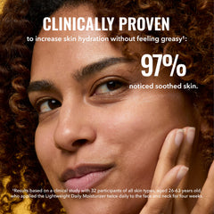 Cream application on skin showing fast-absorbing, non-greasy finish