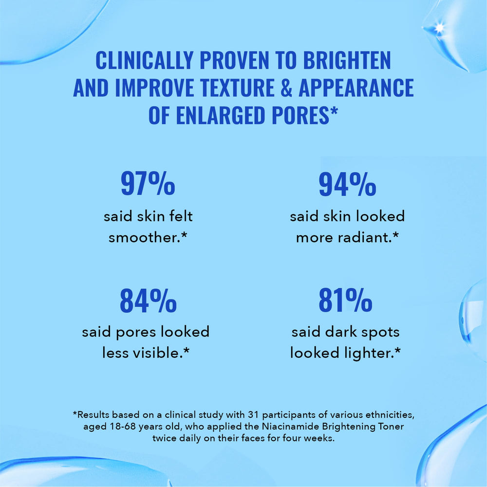 Good Molecules Niacinamide Brightening Toner packaging emphasizes vegan, cruelty-free credentials.