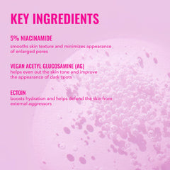 Good Molecules Niacinamide Serum with Ectoin on skin shows smooth, radiant prep for makeup.