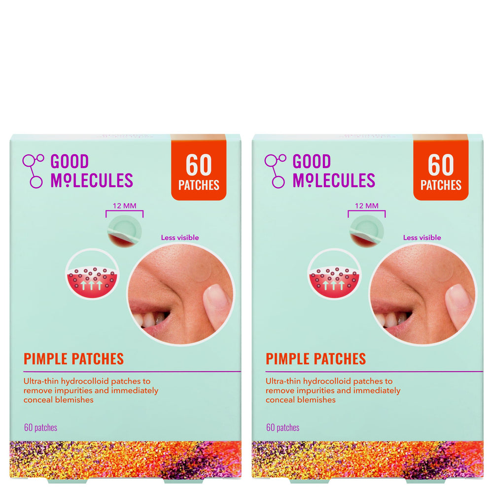 Good Molecules Pimple Patches Pack 120 packaging highlights value and convenient two-pack design.