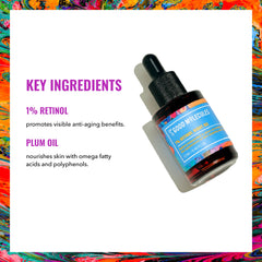 Good Molecules rosehip and plum oil close-up for nourishment.