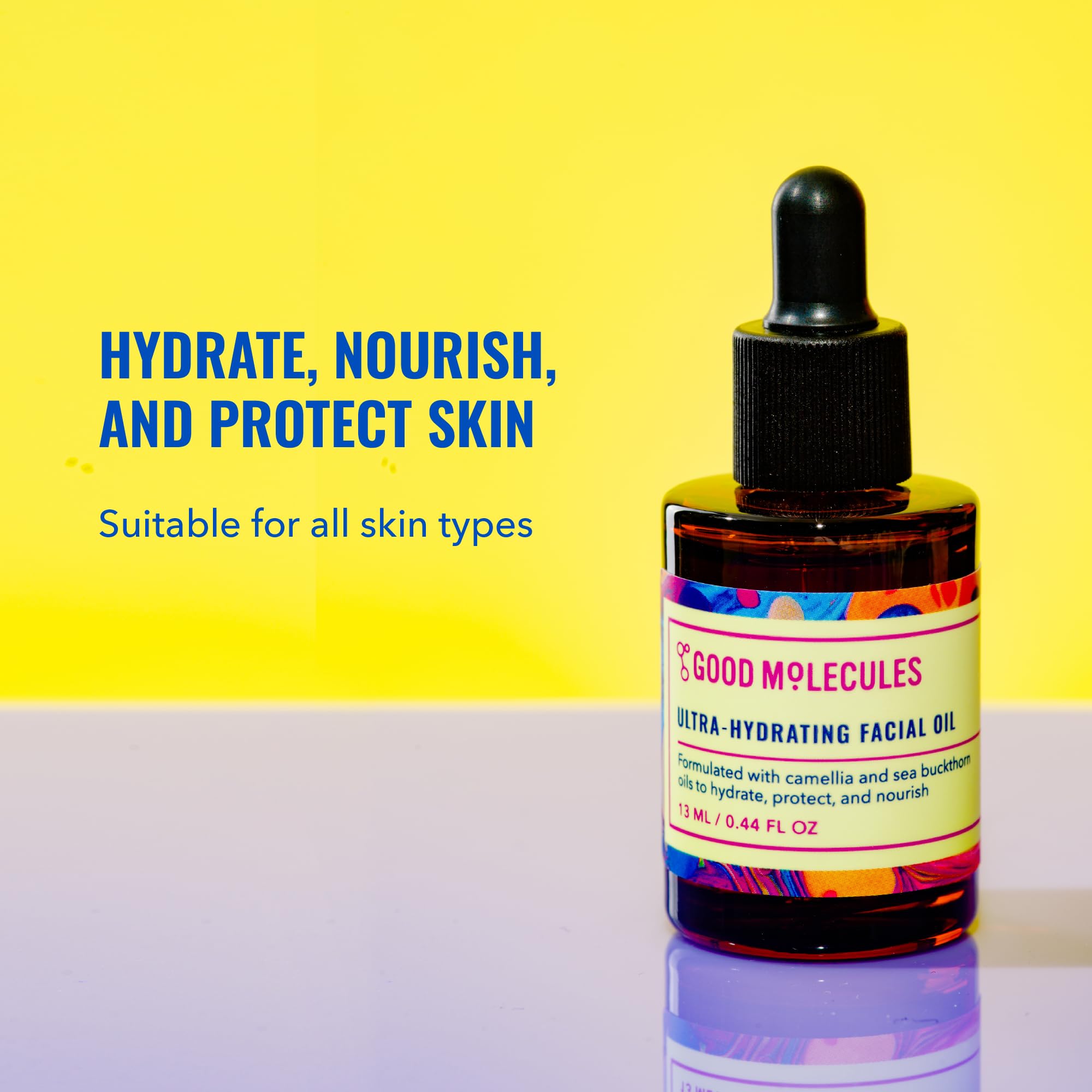 Good Molecules Ultra-Hydrating Facial Oil close-up of sea buckthorn ingredients