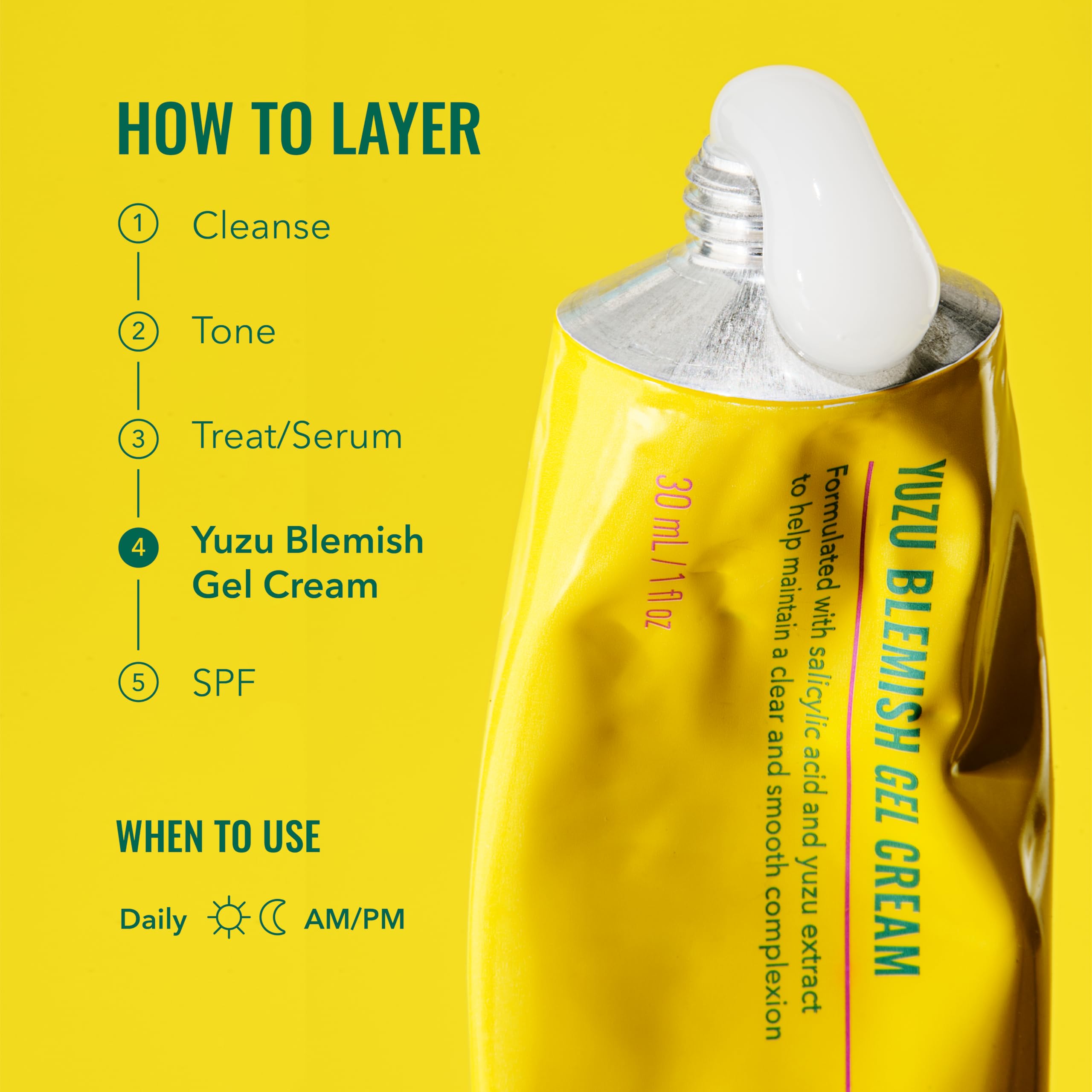Soothing bisabolol and CICA calm redness in Good Molecules Yuzu Gel